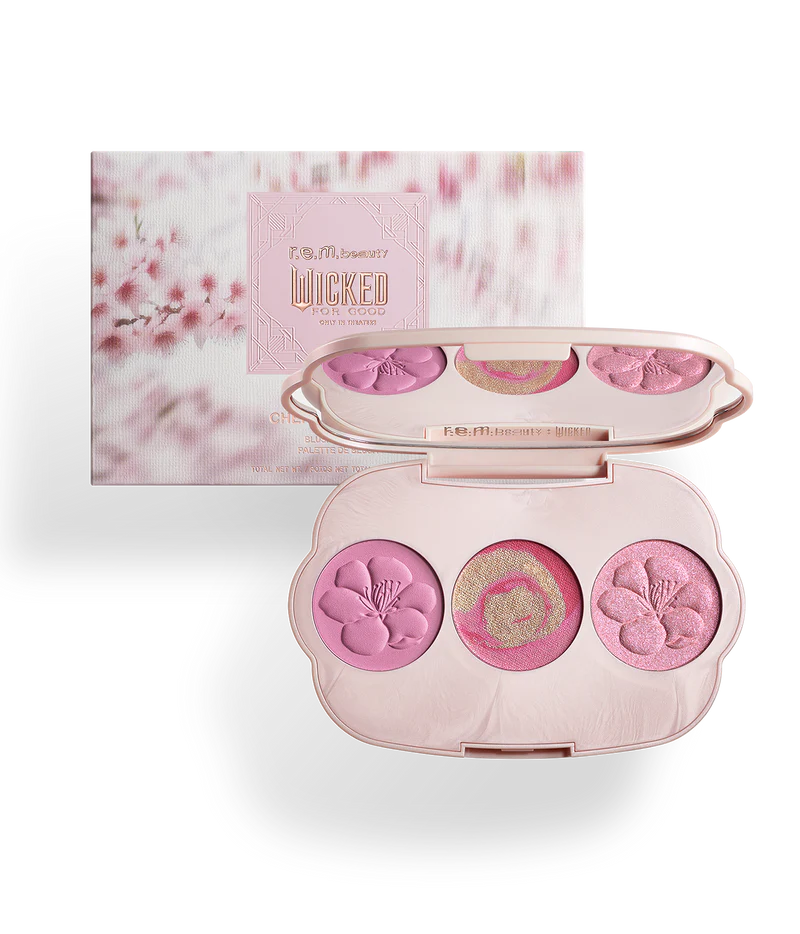 r.e.m. beauty x Wicked: For Good Cherry Blossom Blush Palette