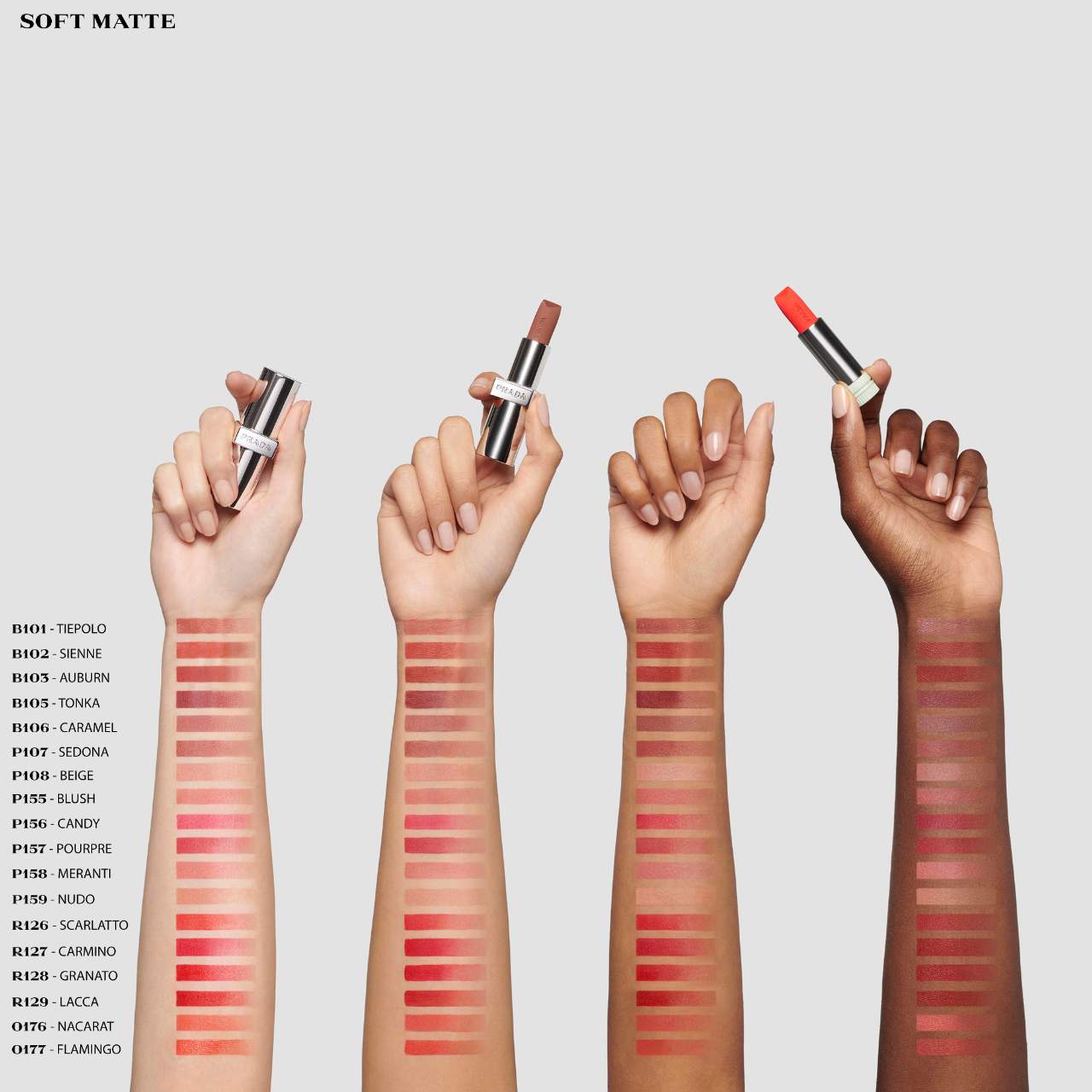 Prada Beauty Monochrome Soft Matte Blur Lipstick