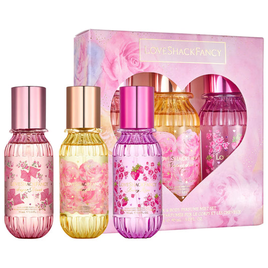 LoveShackFancy  Have My Heart Mini Hair & Body Perfume Mist Set