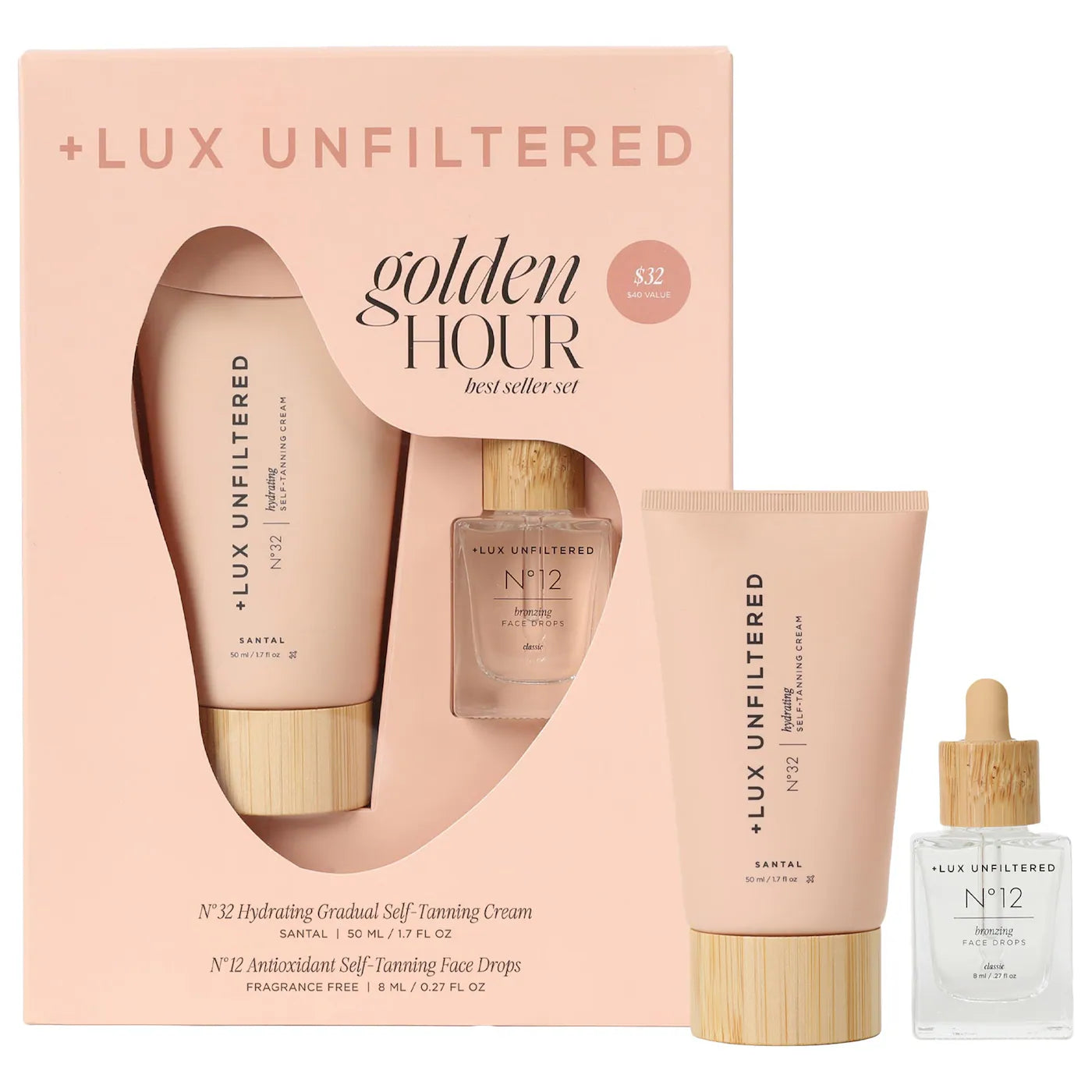 Lux Unfiltered Mini Golden Hour Self Tanning Intro Kit
