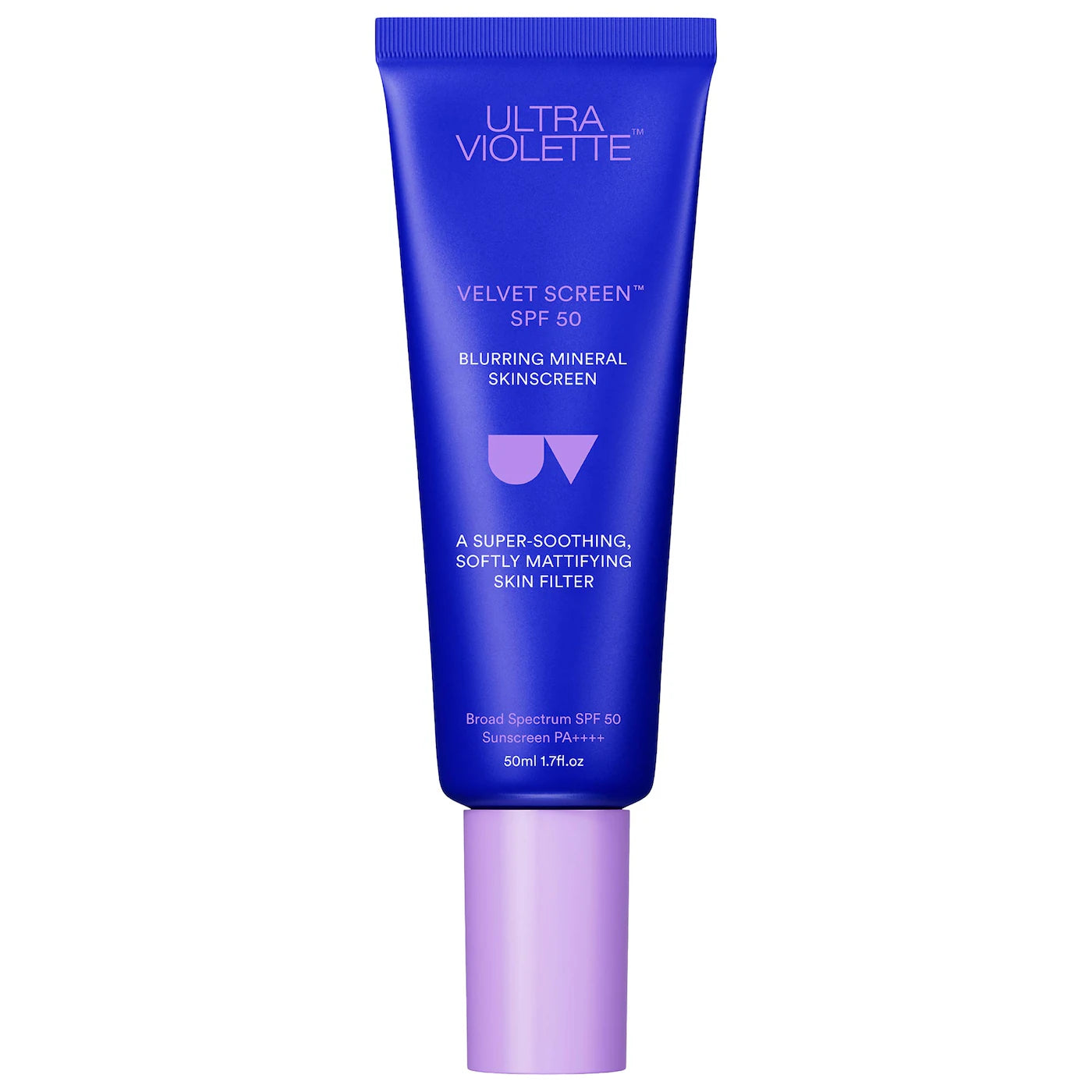 Ultra Violette Velvet Screen SPF 50 Mattifying Mineral Fragrance Free Facial Sunscreen