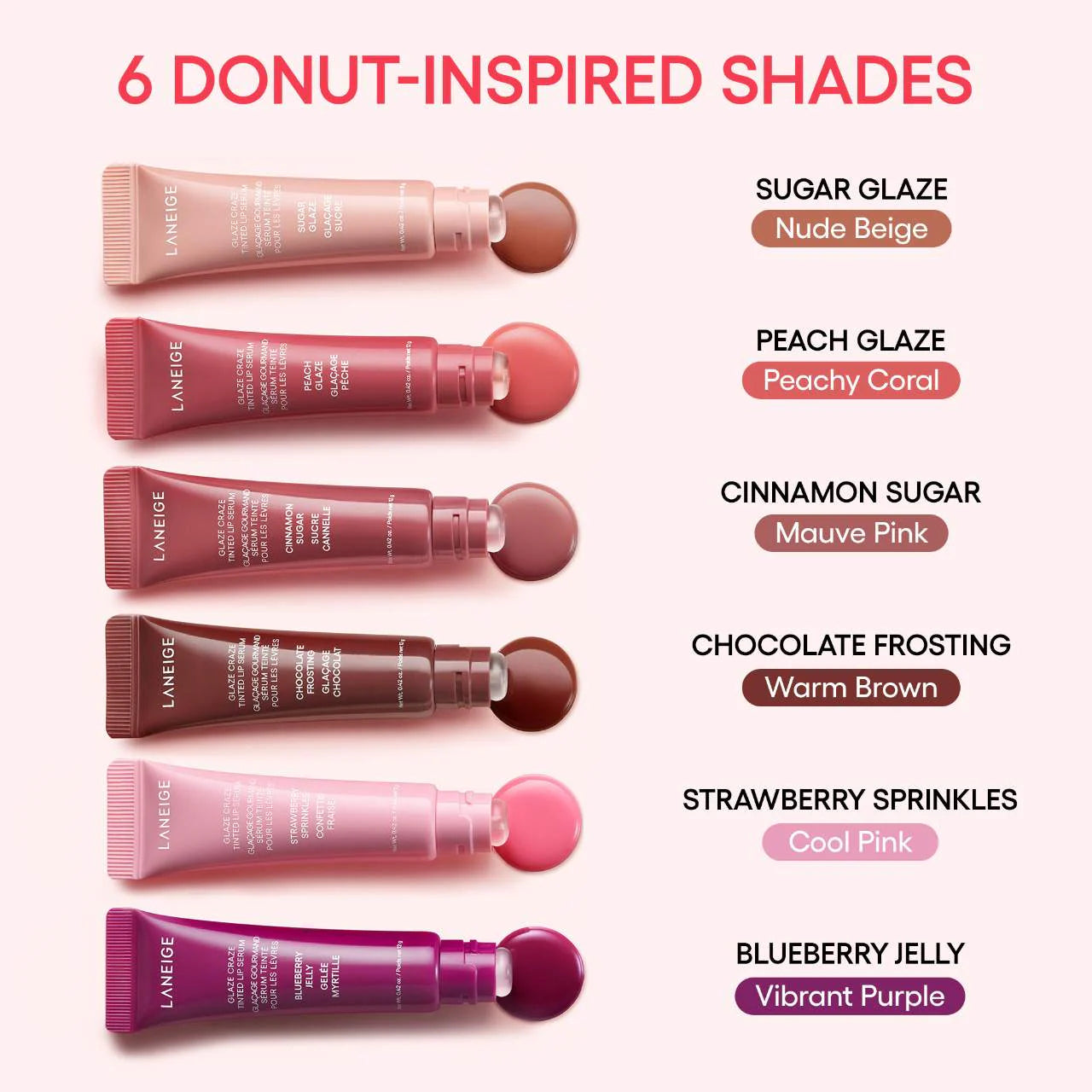 LANEIGE Glaze Craze Tinted Polypeptide Lip Serum