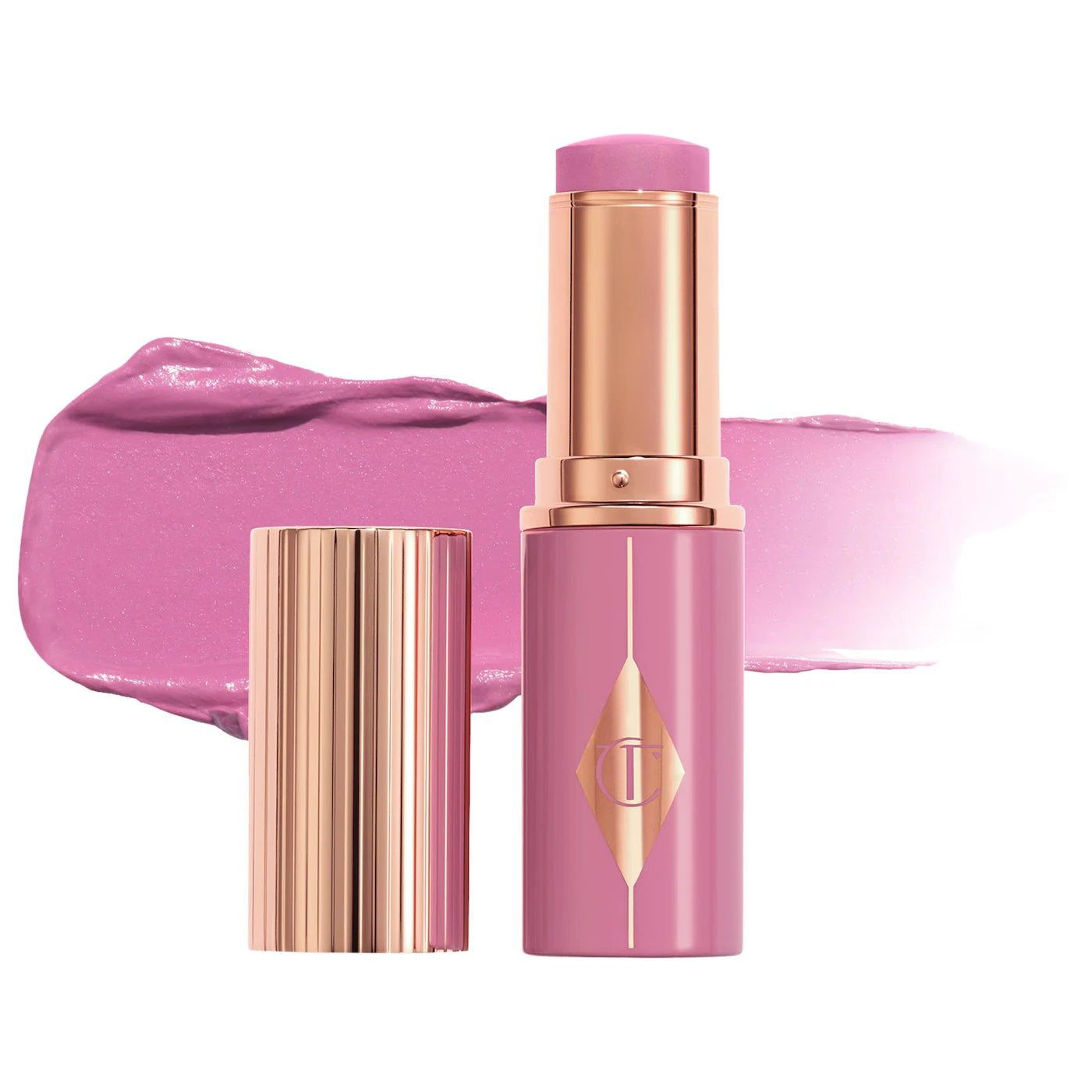 Charlotte Tilbury Unreal Lip + Cheek Glow Blush Stick with Hyaluronic Acid
