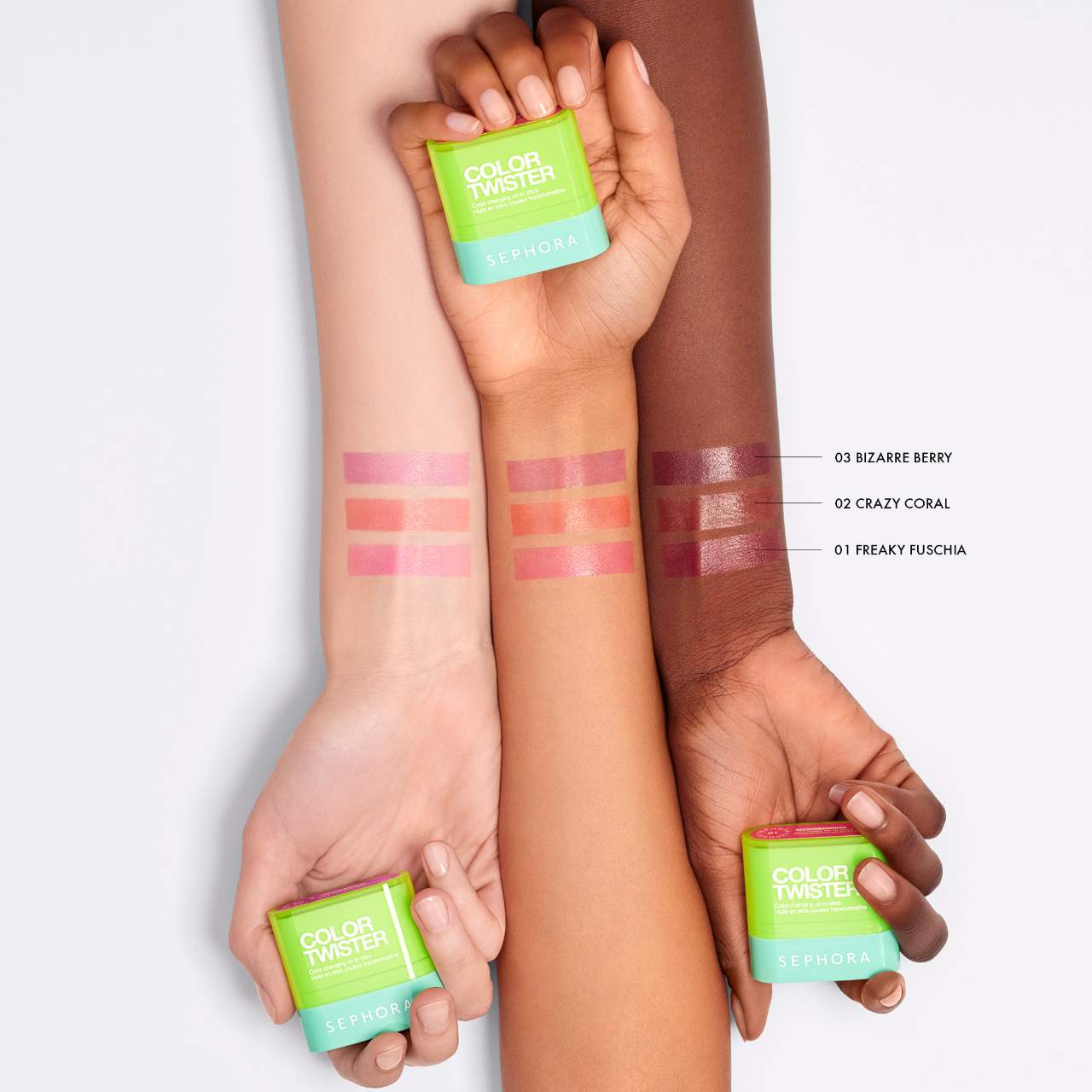 SEPHORA COLLECTION Color Twister Color Changing Oil-in-Stick for Lip + Cheek