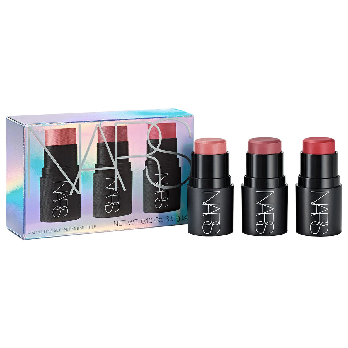 NARS Mini Multiple Soft Blur Blush Stick Set for Cheeks, Eyes, and Lips