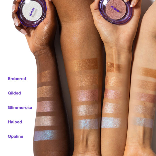 Kosas Shiny Objects Wet Glisten Highlighter Powder for Face and Eyes