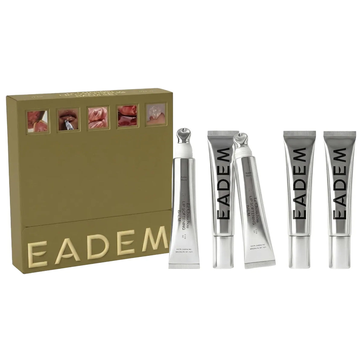 EADEM Le Chouchou Bisous Set Peptides Nourishing + Softening Lip Balm Gift Set