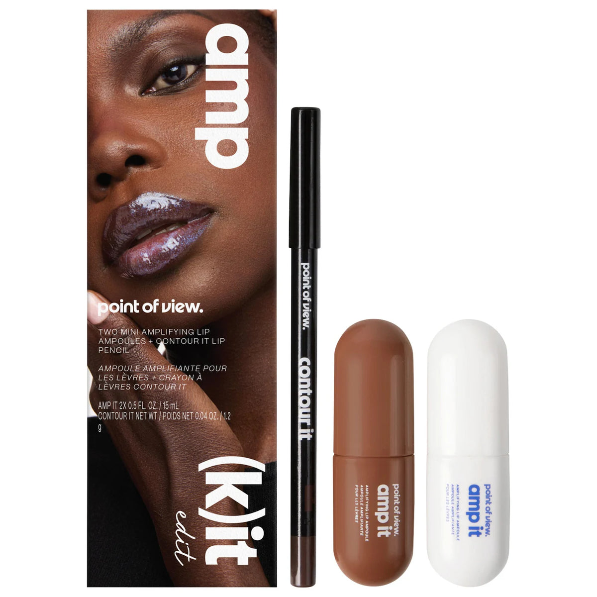 point of view. amp (k)it edit lip trio makeup gift set
