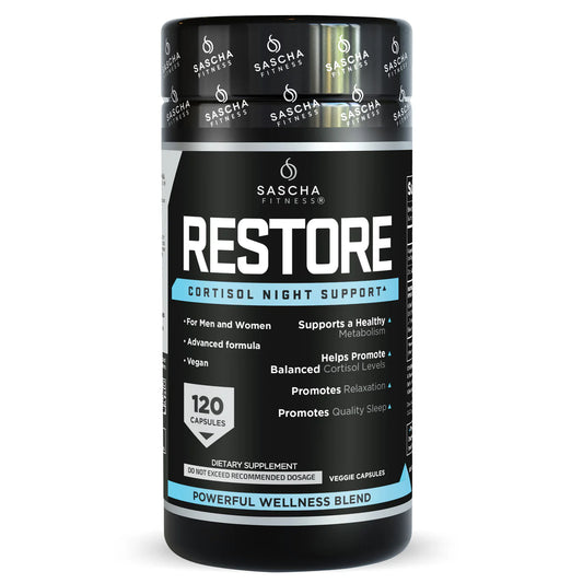 Sascha Fitness RESTORE Cortisol Night Support