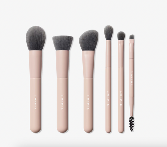 Morphe Travel Shaping Essentials Bamboo & Charcoal-Infused Travel Brush Set