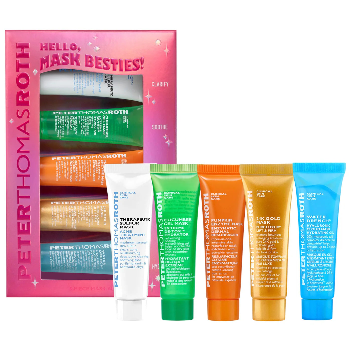 Peter Thomas Roth Hello, Mask Besties! 5-Piece Mask Kit