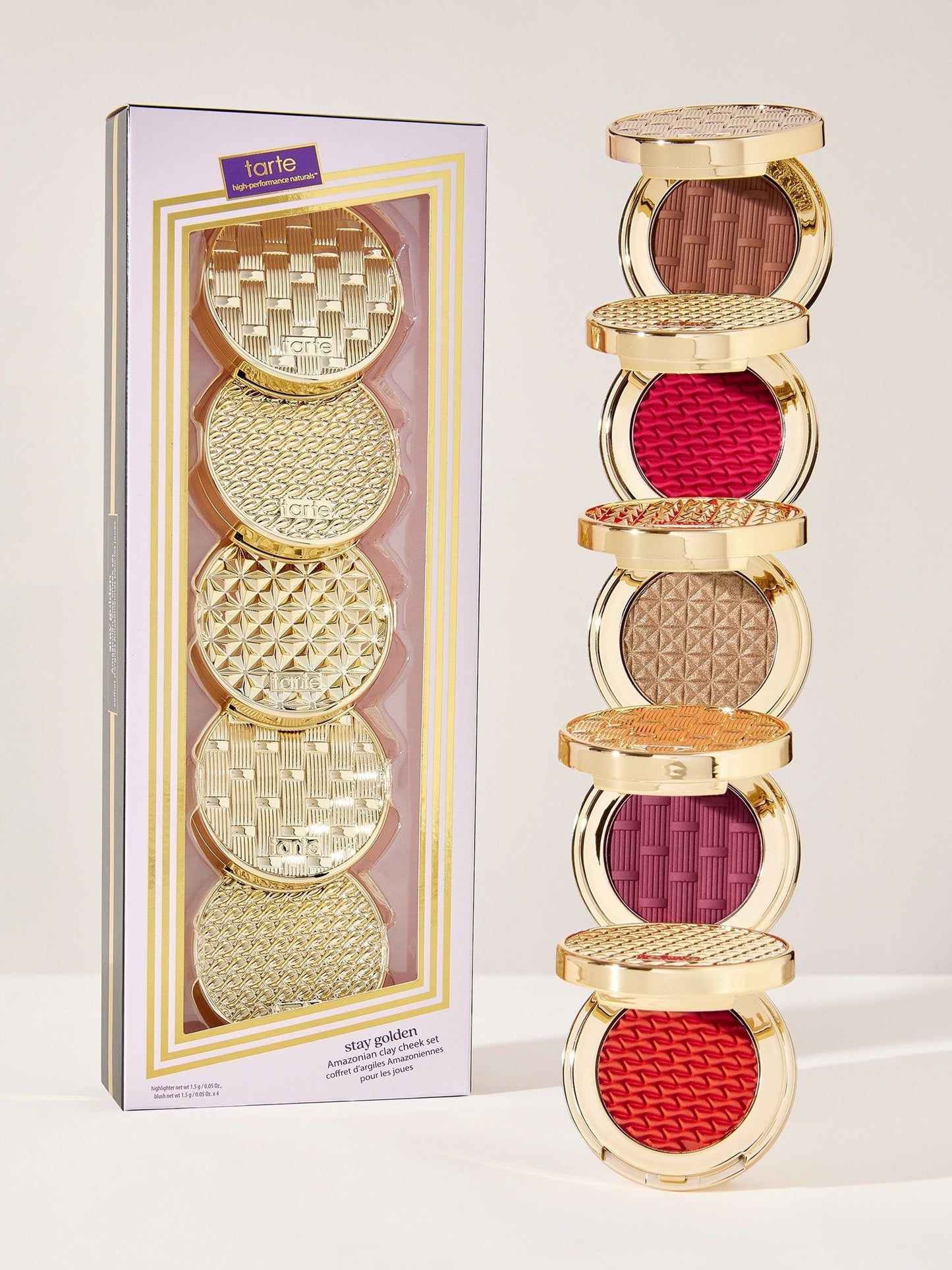 Tarte stay golden Amazonian clay cheek set