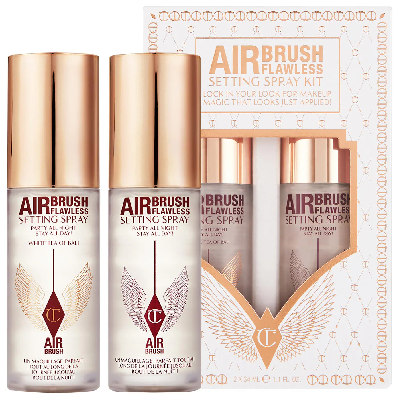 Charlotte Tilbury Mini Airbrush Flawless Setting Spray Duo Set