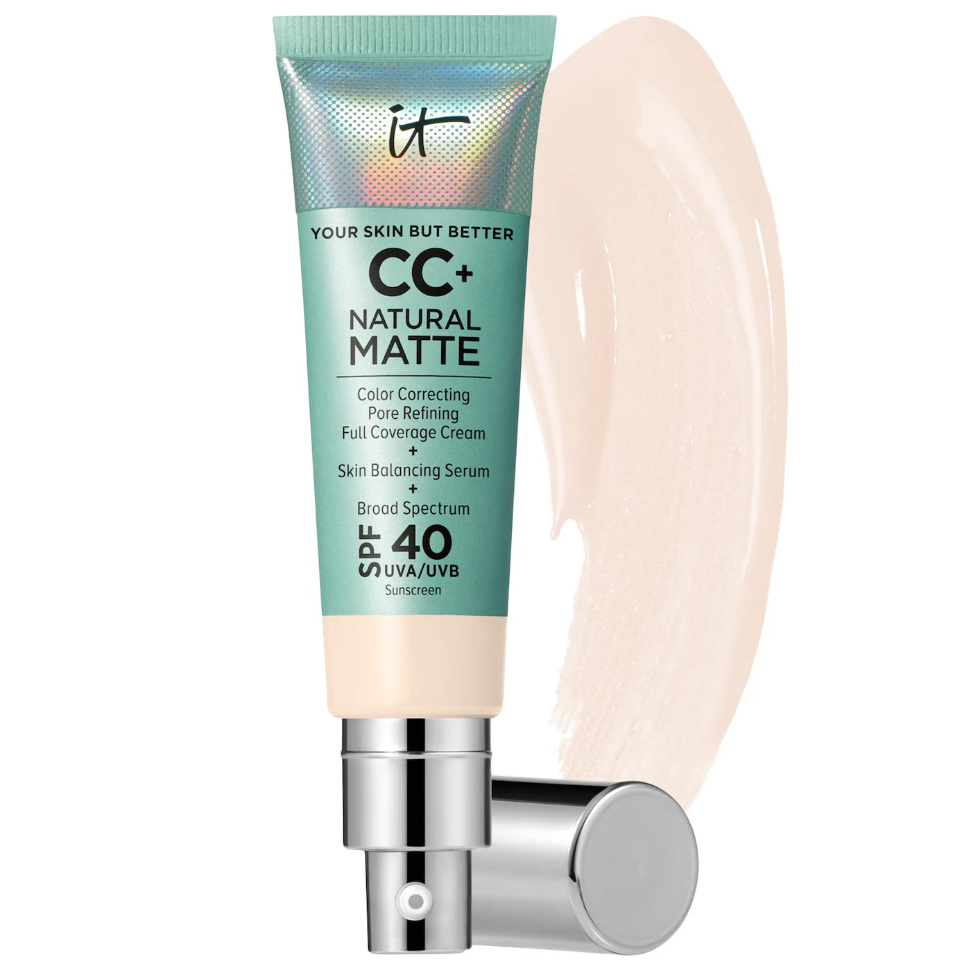 IT Cosmetics CC+ Cream Natural Matte Foundation with SPF 40