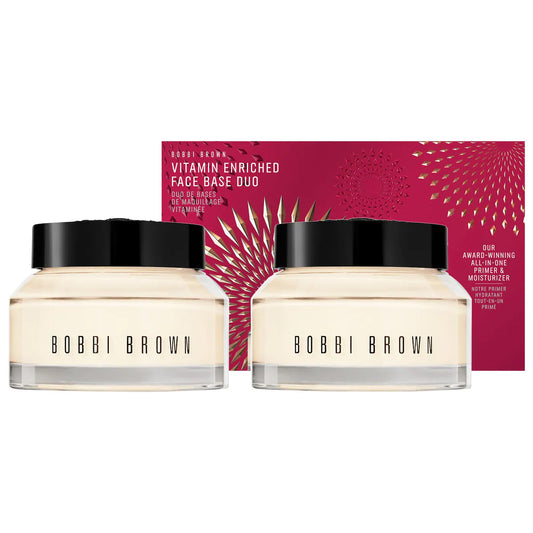 Bobbi Brown Vitamin Enriched Face Base Primer Moisturizer Duo Set with Vitamin C + Hyaluronic Acid