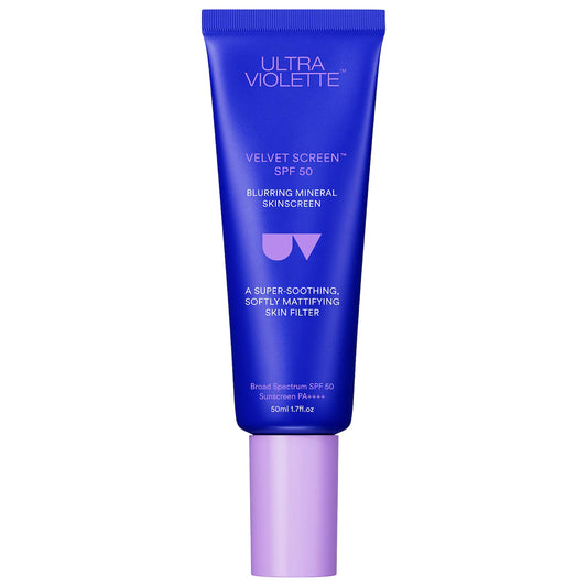 Ultra Violette Velvet Screen SPF 50 Mattifying Mineral Fragrance Free Facial Sunscreen