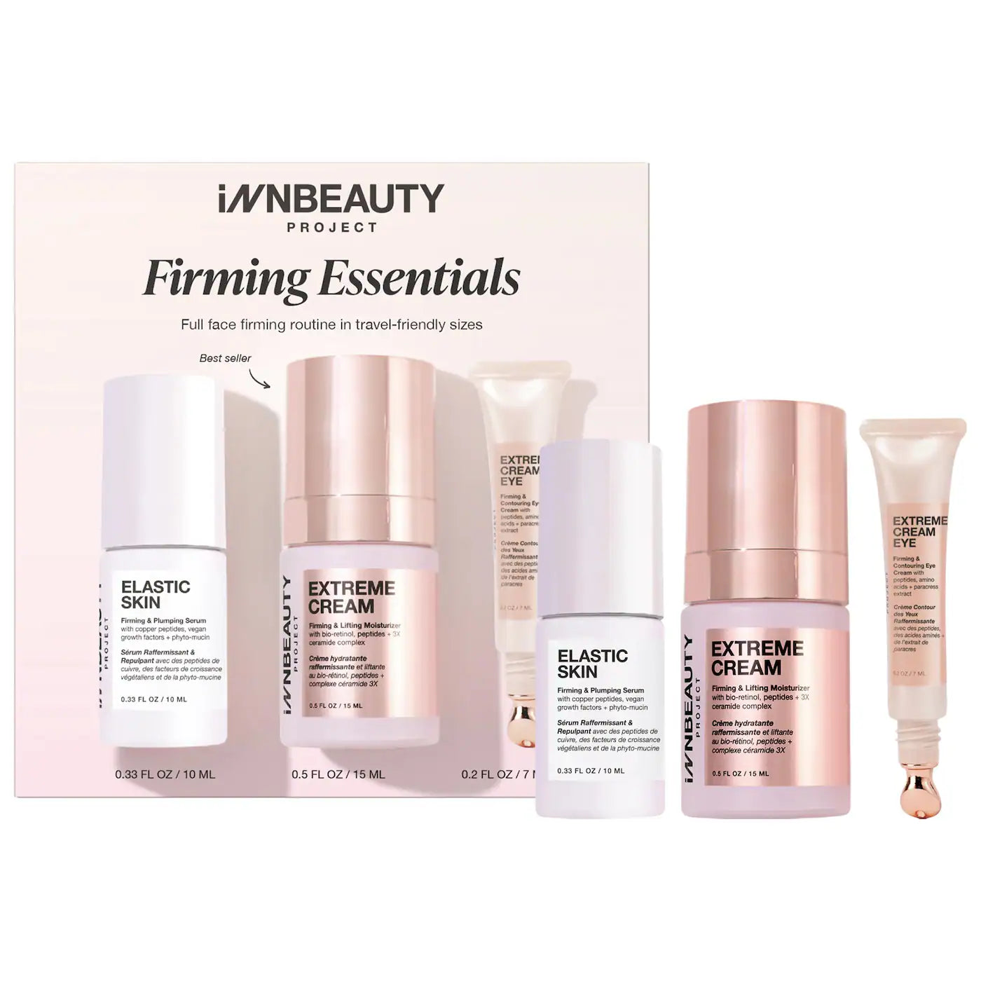INNBEAUTY PROJECT Firming Essentials Travel Skincare Kit