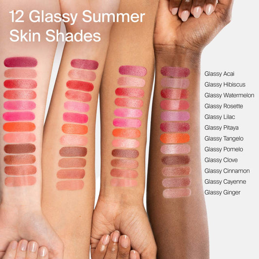 HAUS LABS Color Fuse Longwear Hydrating Glassy Lip + Cheek Blush Balm Stick