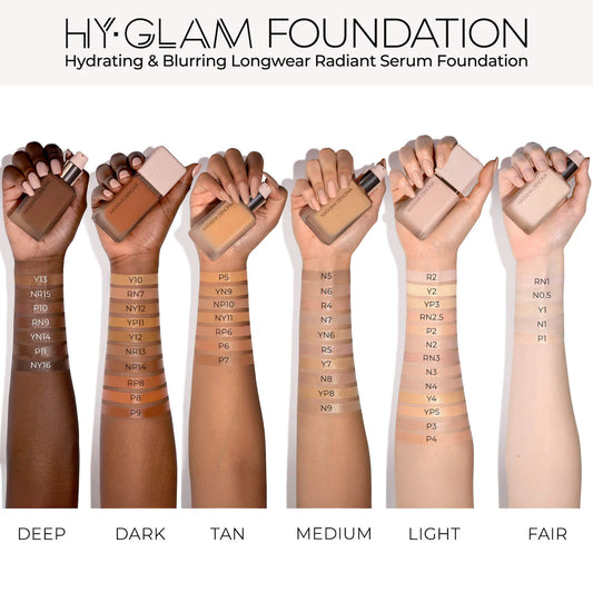 NATASHA DENONA  Hy-Glam Foundation Hydrating & Blurring Luminous Longwear Serum Foundation