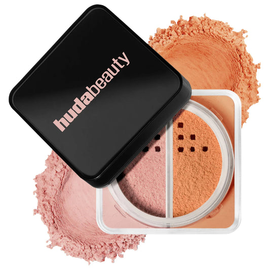 HUDA BEAUTY Easy Bake Loose Powder Brightening + Correcting Duo