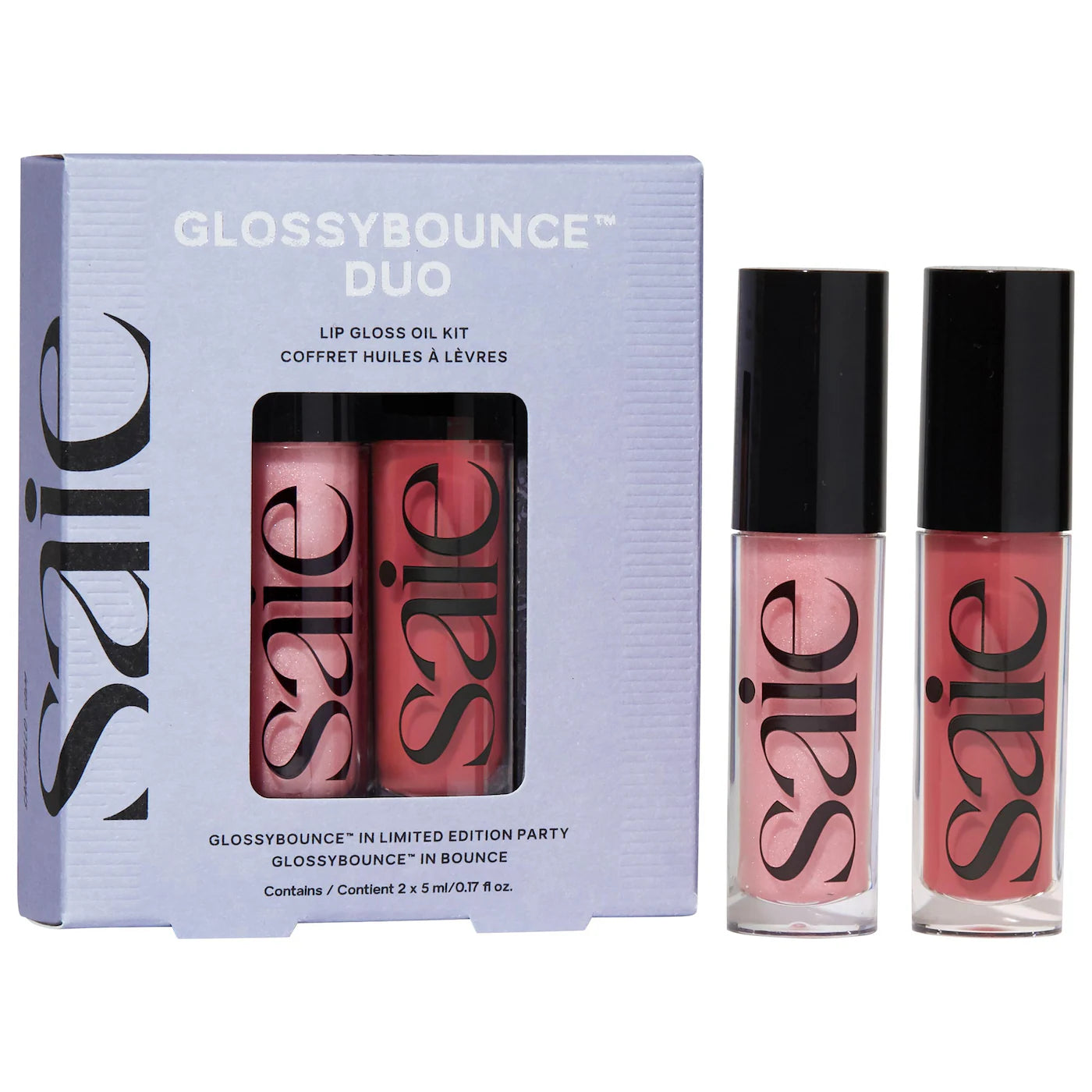 Saie  Glossybounce™ Lip Gloss-Oil Duo Gift Set