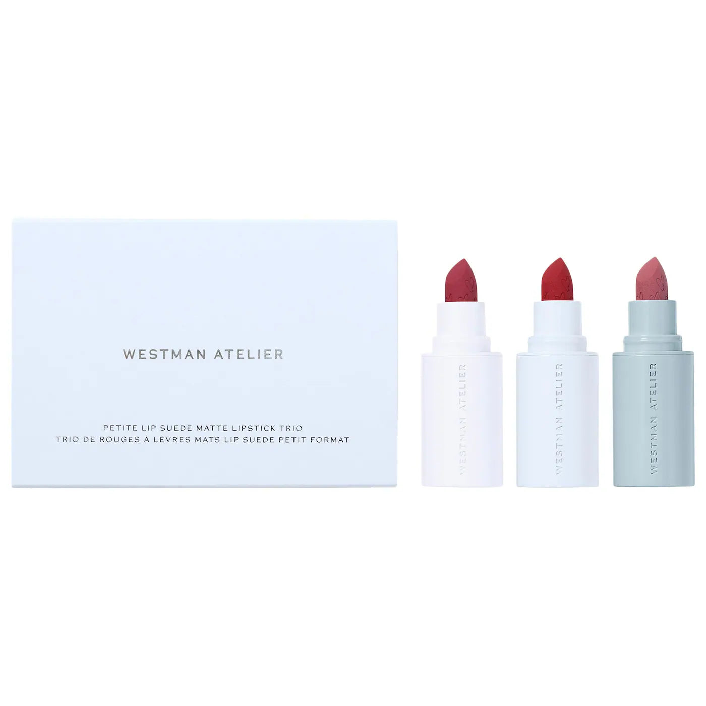 Westman Atelier  Mini Lip Suede Hydrating Matte Lipstick Trio Gift Set