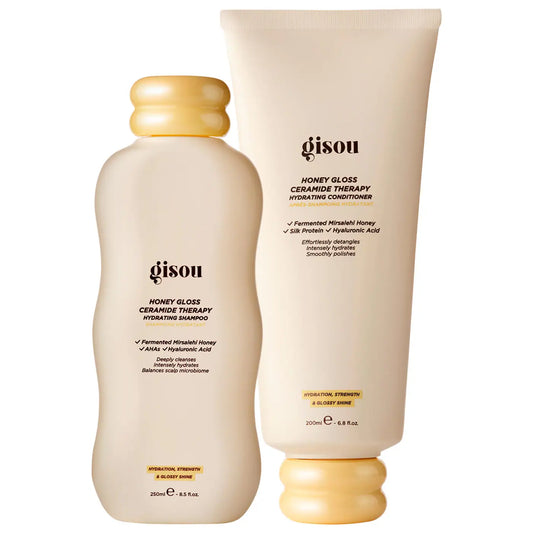 Gisou  Honey Gloss Ceramide Therapy Hydrating Shampoo & Conditioner Duo