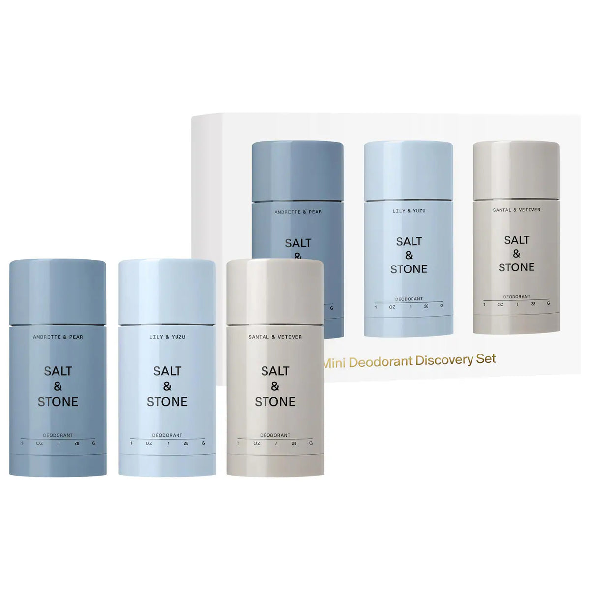 Salt & Stone Mini Deodorant Discovery Gift Set