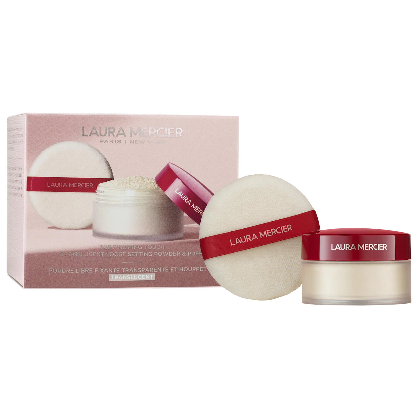Laura Mercier The Finishing Touch Translucent Loose Setting Powder & Velour Puff Gift Set
