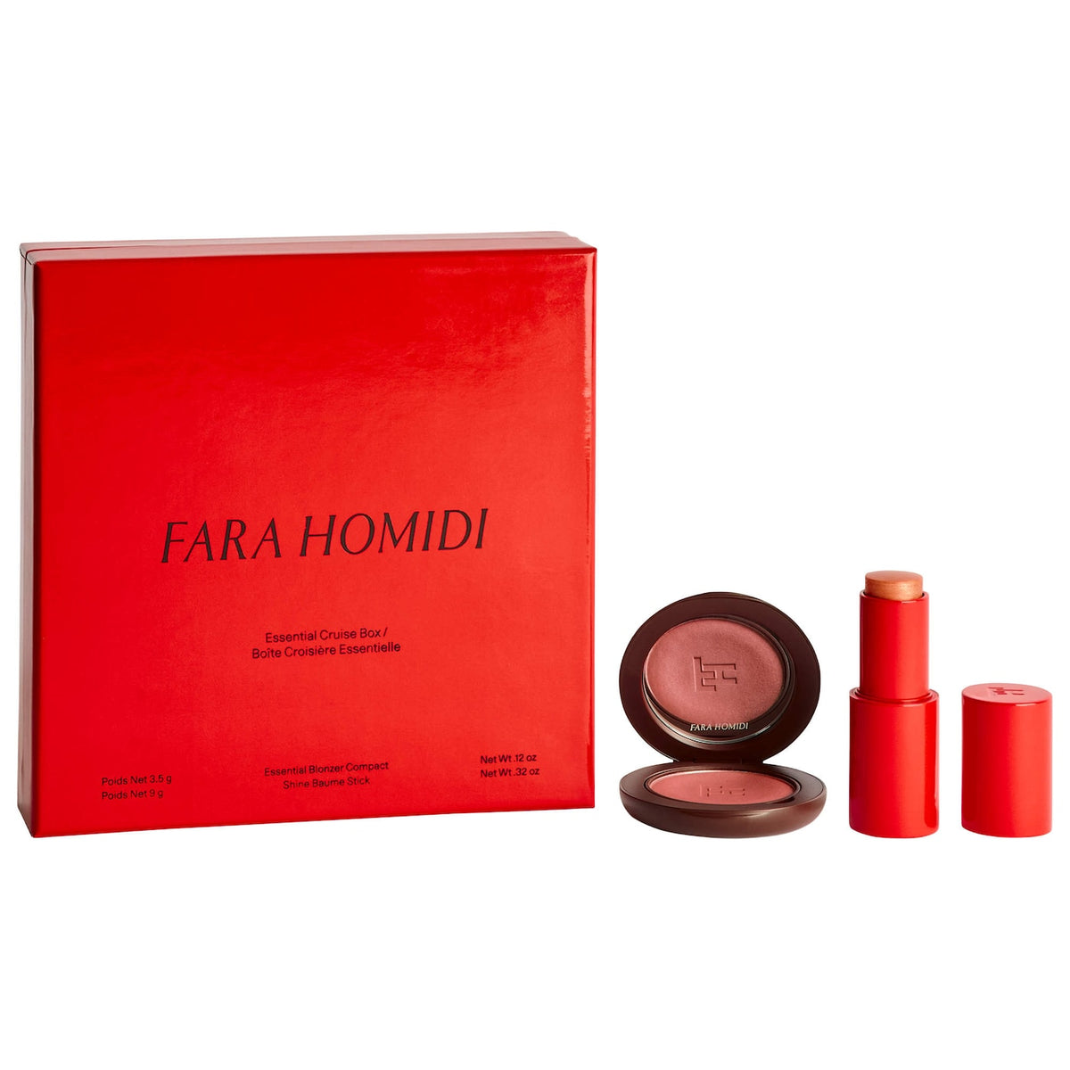 Fara Homidi Essential Cruise Box Blonzer Blush and Shine Baume Stick Duo Makeup Gift Set