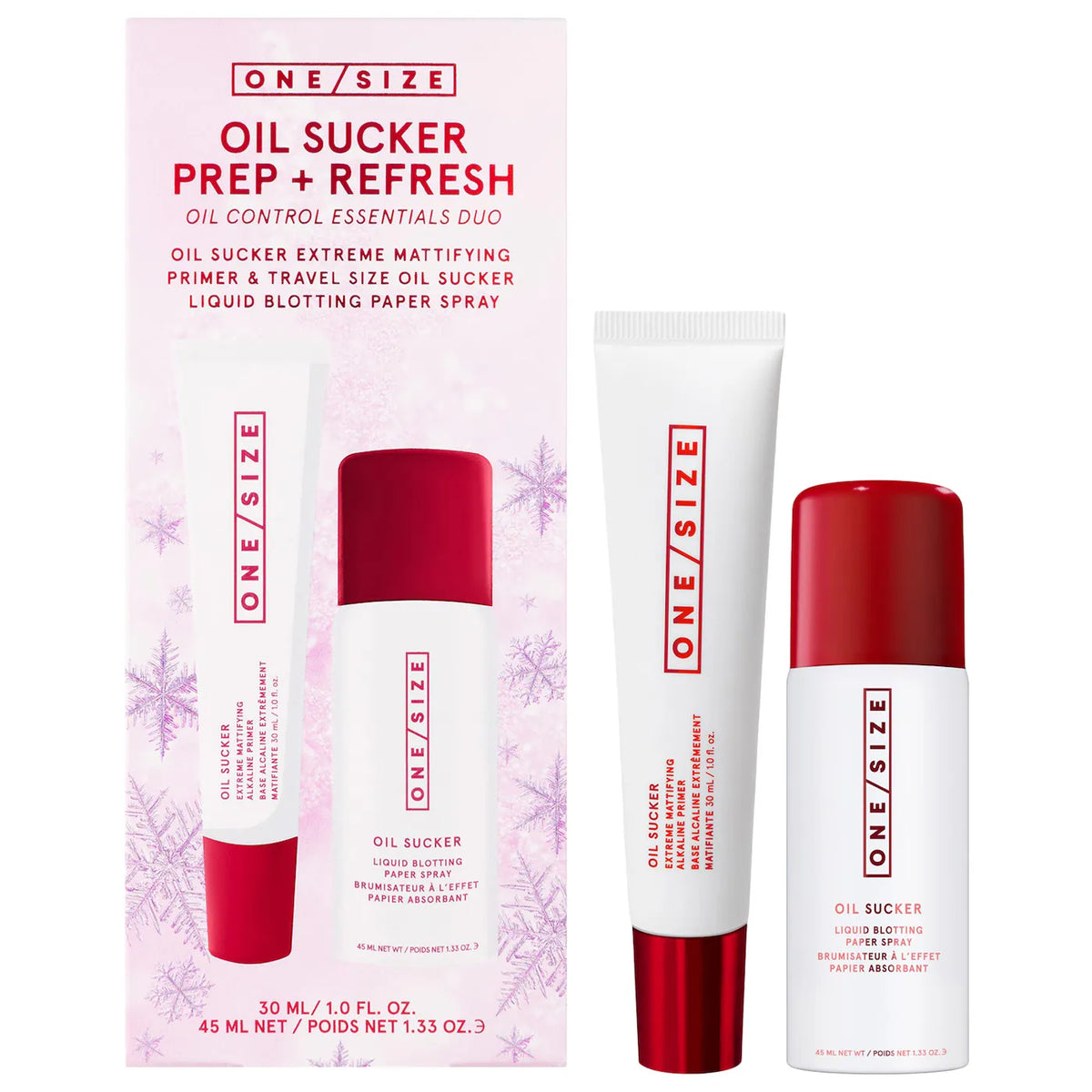 ONE/SIZE Oil Sucker Prep & Refresh Mattifying Duo