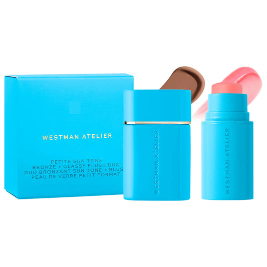 Westman Atelier Mini Sun Tone Bronze + pH Glassy Blush Duo Gift Set