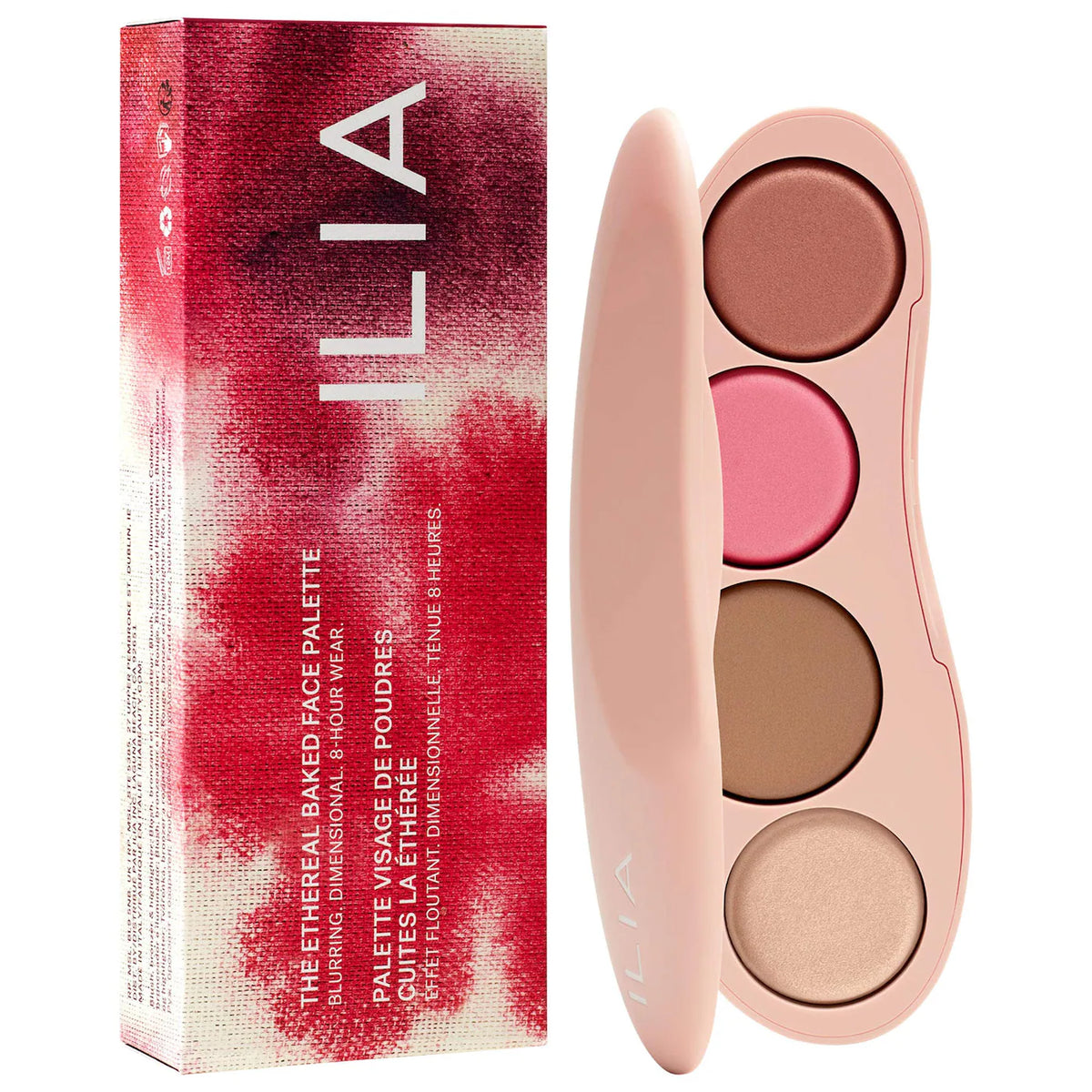 ILIA The Ethereal Baked Face Palette - Bronzer, Highlighter & Blush With 8-Hour Wear
